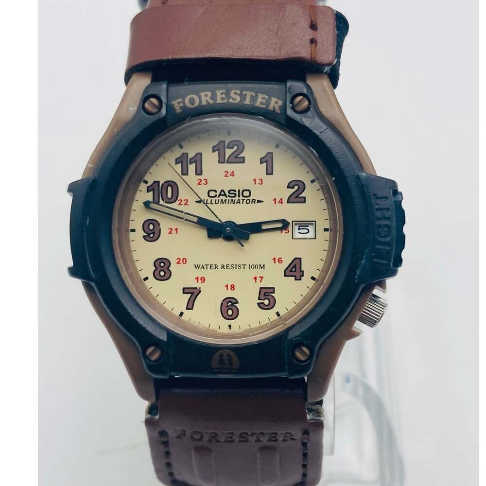 Casio Forester FT500W Watch 39mm - New Batteries - WR 100m Date Adjustable Strap